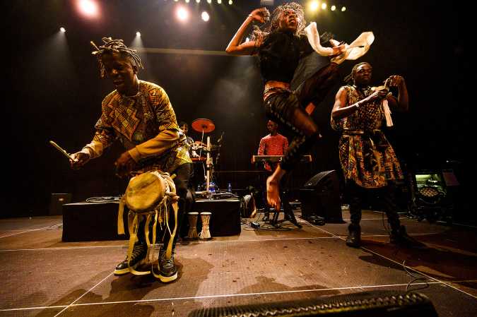  Mark Ernestus Ndagga Rhythm Force live at TivoliVredenburg by Tim van Veen